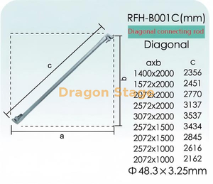 Cinta diagonal de andaime Ringlock para grade de treliça Layher 