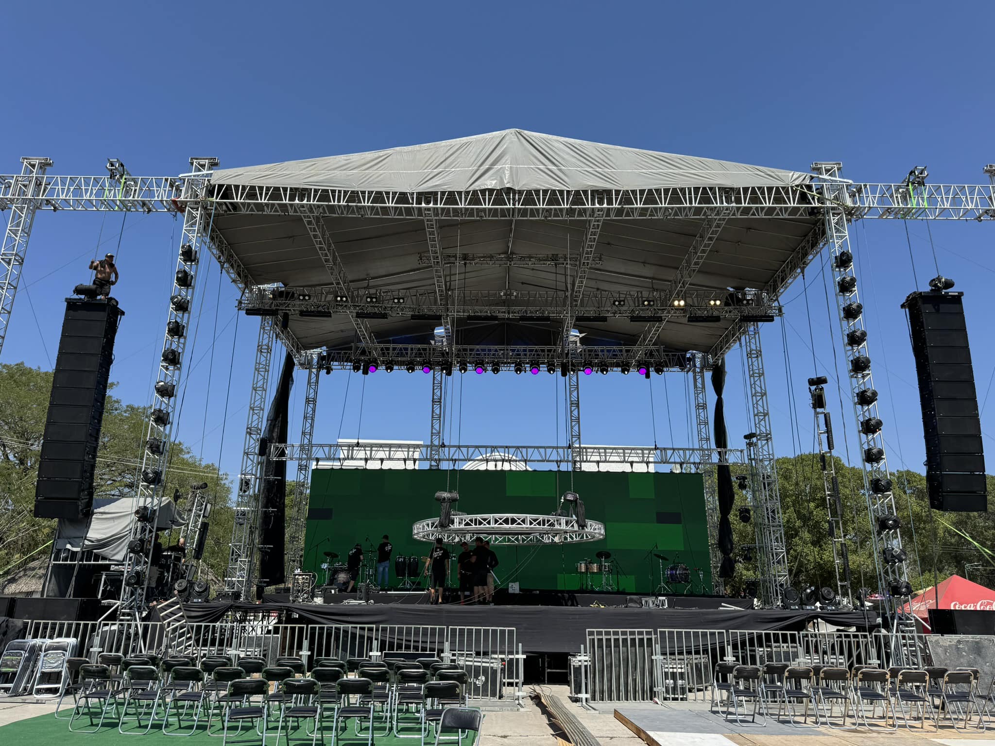 Treliça de teto de palco 24x16x10m