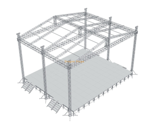 20x20x12m Sistema de treliça em estágio alumínio para eventos com telhado