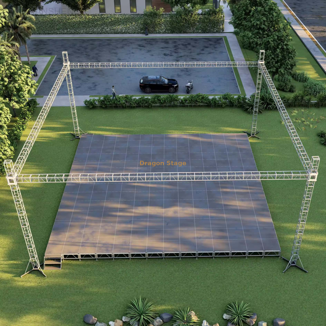 Fornecimento de fábrica estágio portátil de alumínio 17.08x17.08m