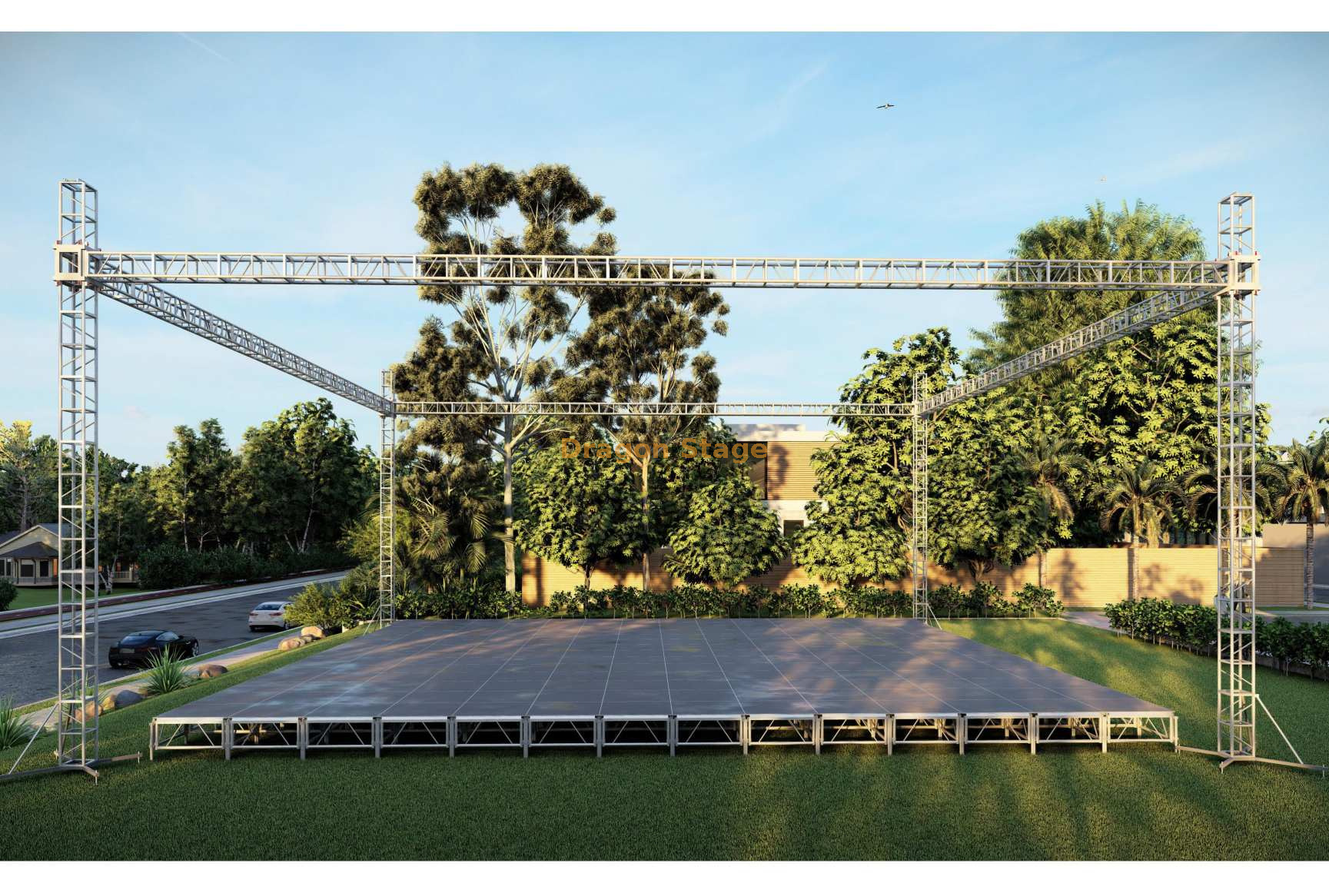 Sistema de treliça de evento de alumínio ao ar livre de casamento 18x18x9m