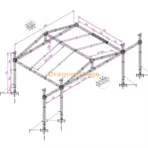 Palestrante de show telhado trels stage 12x9x7m