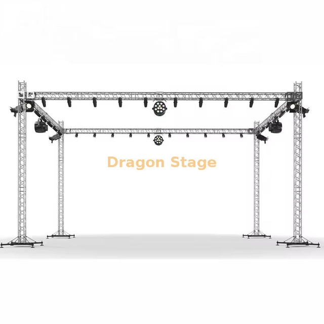 Sistema portátil de treliça de telhado de alumínio 60x60x33 pés