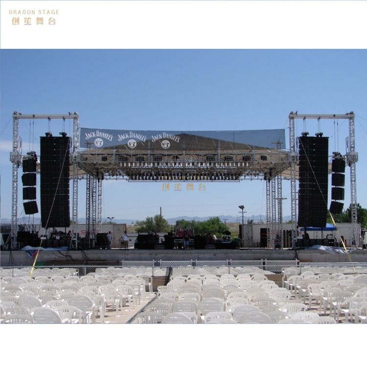 Palco portátil de alumínio para eventos ao ar livre personalizado 12x12x8m