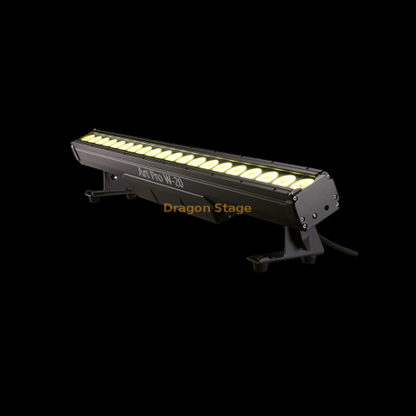 Luz da lavadora-bar W-20 20 Lutas de arruela sem sombra, com percepção de luz uniforme, uma rara lente de ângulo opcional, PMMA Frost & Cover, Barndoor
