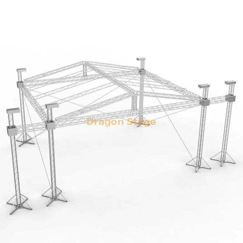 Truss & Stage Podium para palco de cobertura externa 15x5x8m