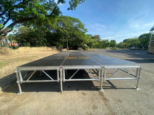 Passagem de moda ao ar livre estágio 10x3m