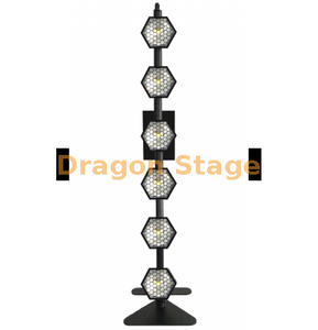 6 luzes de fundo de pixel COB hexagonais lineares