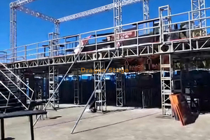 Plataforma de palco VIP para concertos 14x4,88x3m