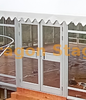 Frame preto ao ar livre 15x30m tenda de festa de casamento com parede de vidro e piso de cassete
