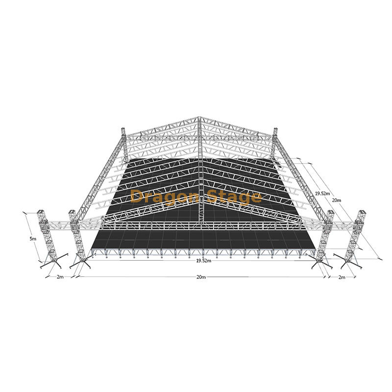 ALUMINA CONCERT STAGE TRUSS 20X20X5M (2)
