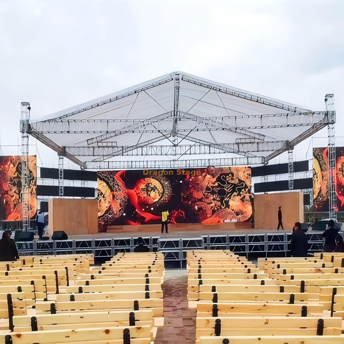18x18x10m Stages de treliça de teto de concertos ao ar livre