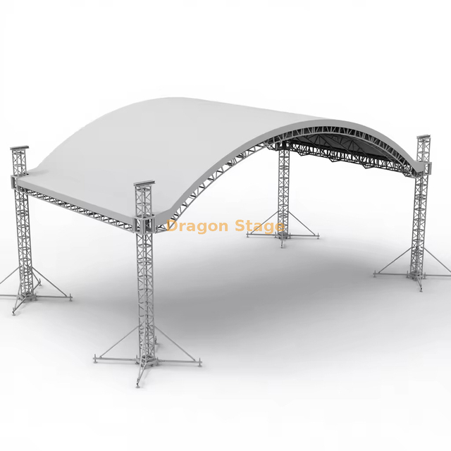 Arco quadro de suporte de alumínio treliça de telhado 10x6x4m