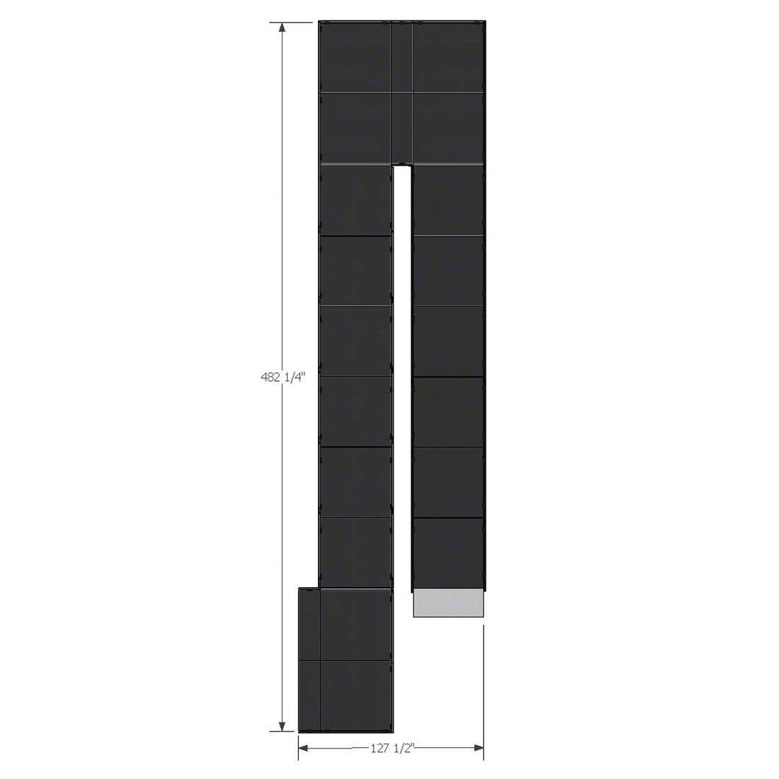DragonStage 12,25x3,24m Switchback Modular Alum&iacute;nio Stage Ramp.jpg