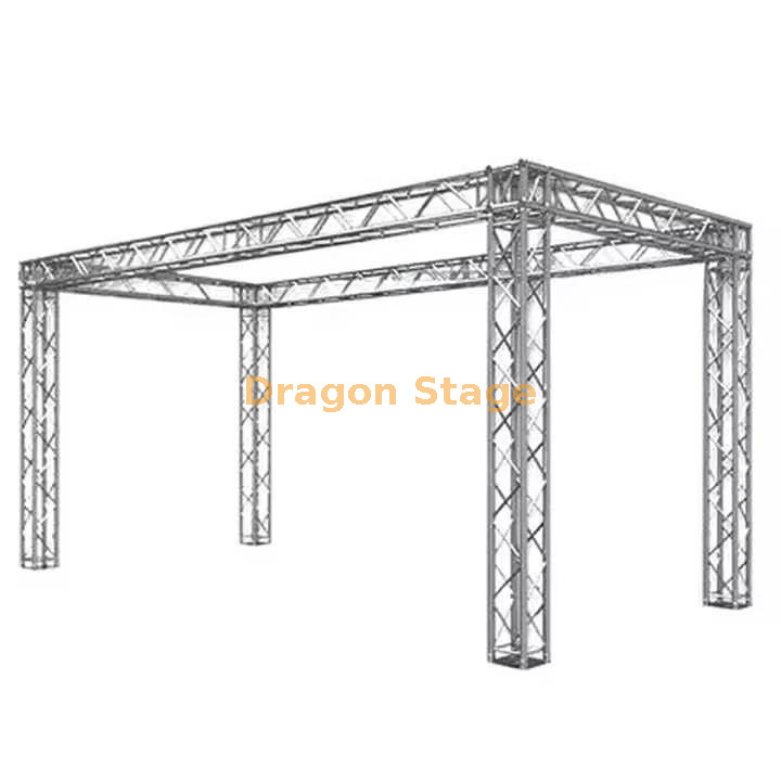 Alumínio Dj Silver Stand Booth Event Truss 20x15x15ft