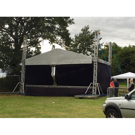 Sistema de treliça de iluminação de telhado de duas águas de alumínio para eventos e estruturas de palco