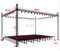Estrutura de treliça de sistema de treliça de tenda de palco de concerto ao ar livre treliça de alumínio 40x40x12m
