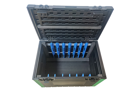 Estojo de voo de plástico PE para armazenamento de tela de LED