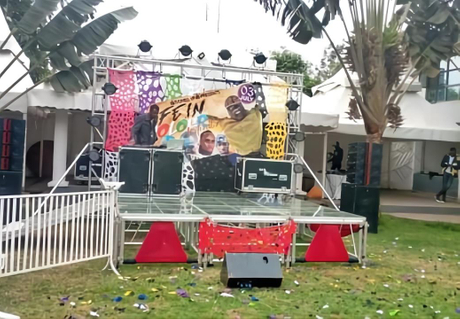 Treliça de iluminação de palco de alumínio para dj treliça para venda