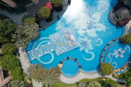 Fase de piscina / sistema de palco de água para eventos de casamento ao ar livre