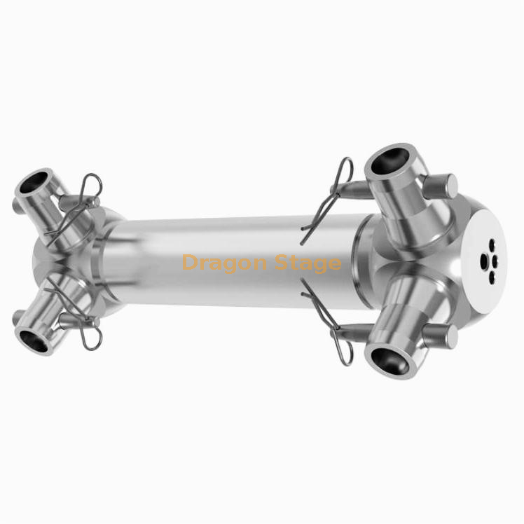 F32 Flat Truss Junção de caixa universal de 4 vias com 4 x meias-torneiras