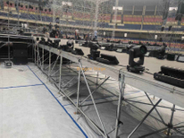 50x4m Runway Layher Stage para um grande concerto 