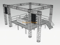 Treliça de alumínio para exteriores 6x6x6m