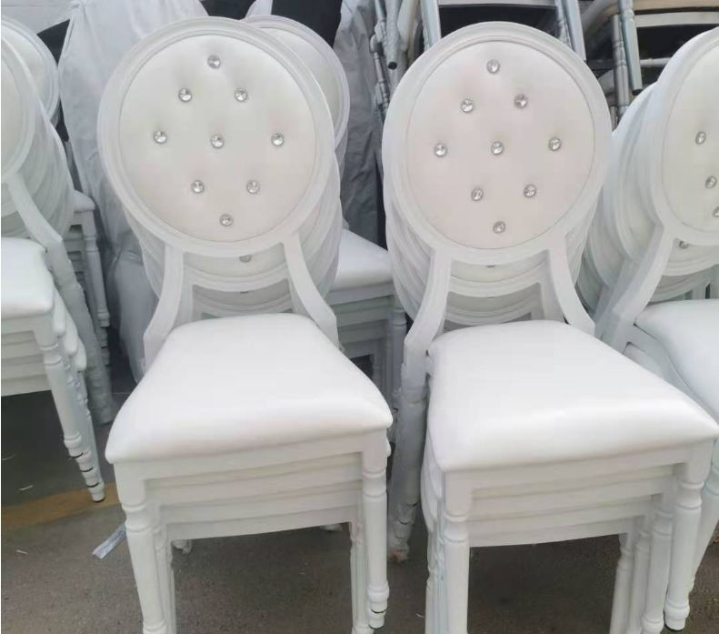 Cadeira de bambu personalizada, cadeira de banquete, cadeira de jantar com encosto redondo, cadeira de hotel, cadeira de restaurante, cadeira com encosto de metal