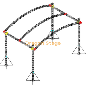 Sistema de treliça de telhado de arco de alumínio para evento de casamento 5x5x4m