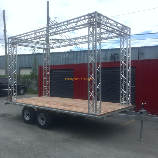 Treliça de alumínio 4x1x2m para trailer de caminhão móvel