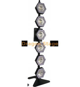 6 luzes de fundo de pixel LED hexagonais lineares