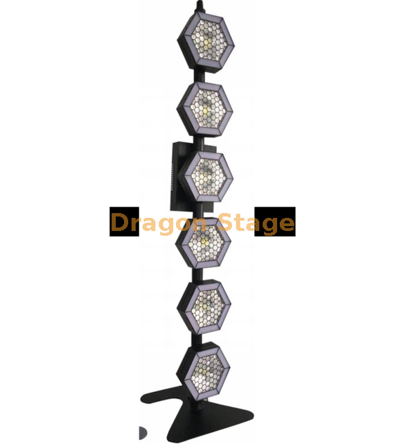 6 luzes de fundo de pixel LED hexagonais lineares