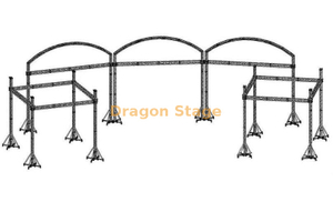 Sistema de treliça de arco para design de archway stage design