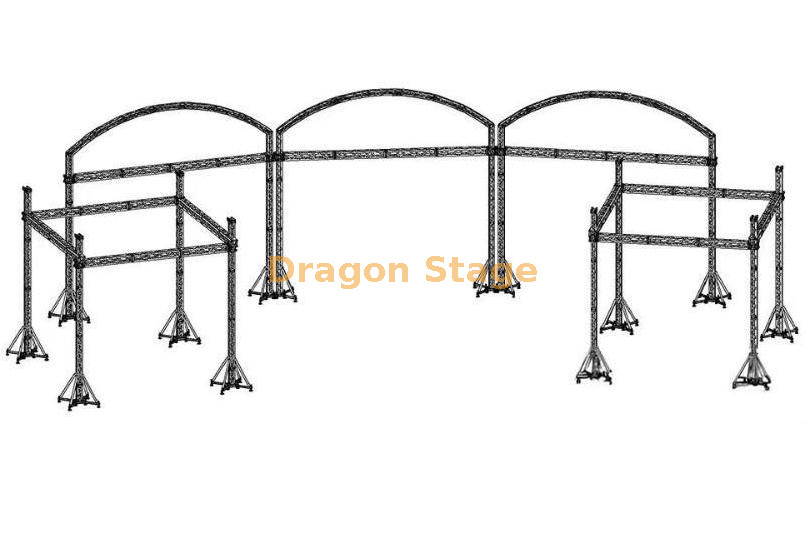 Sistema de treliça de arco para design de archway stage design