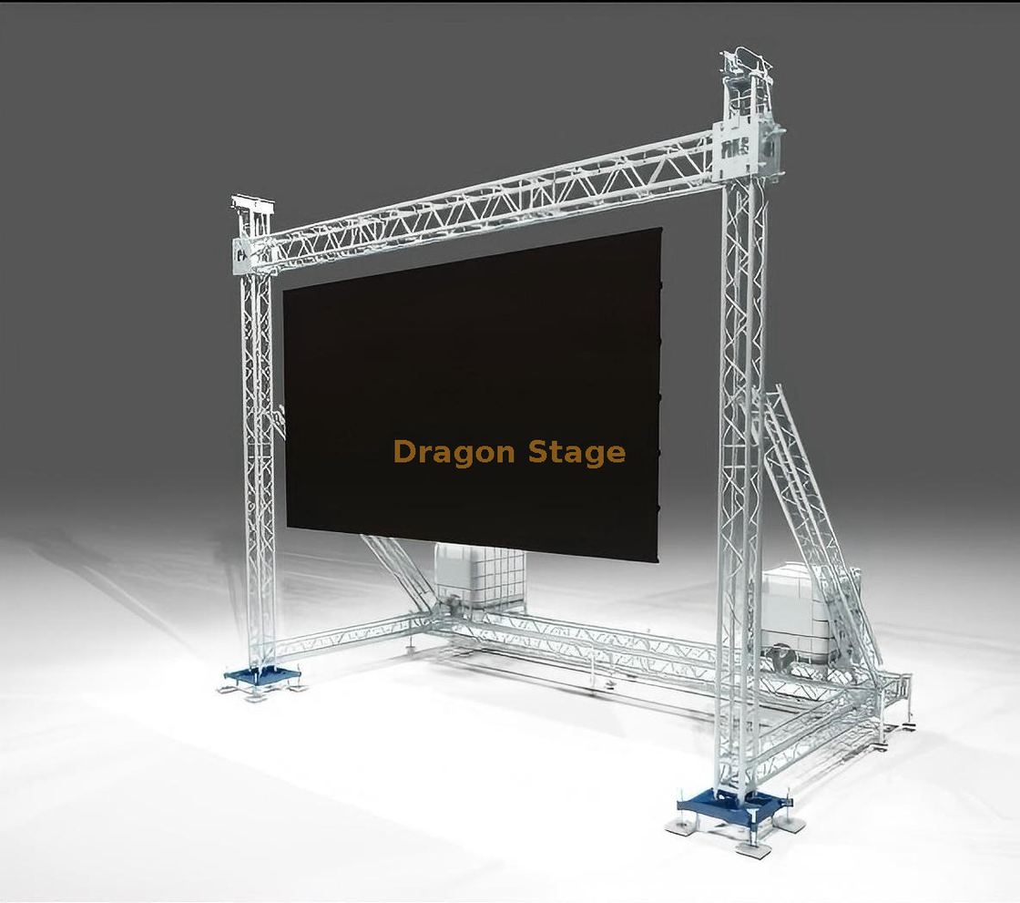 Rigging Goal Post Suporte Sistema de treliça de tela de exibição de parede 6x6m