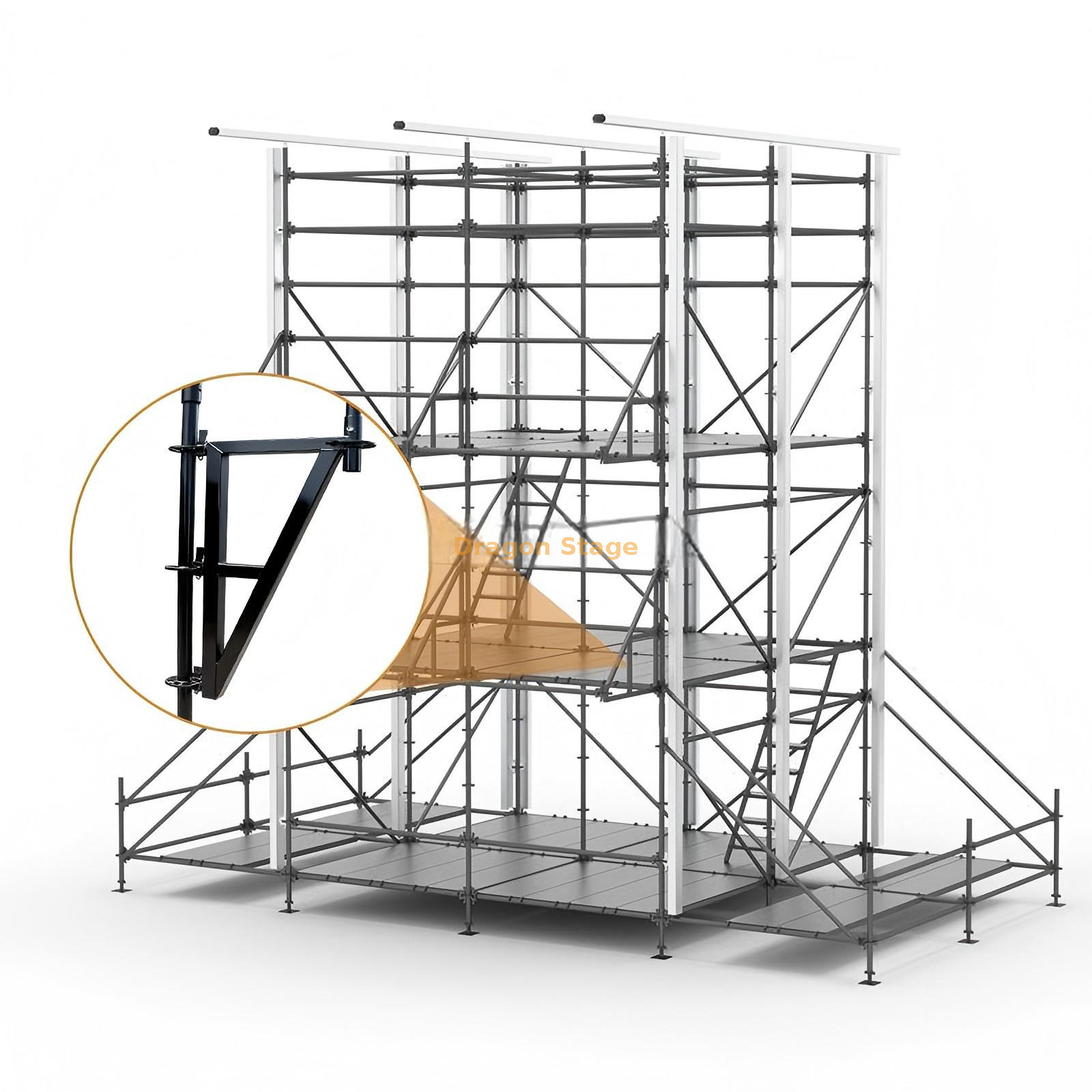 Torre de controle FOH Ringlock multin&iacute;vel de 4x4m com telhado de inclina&ccedil;&atilde;o &uacute;nica de alum&iacute;nio e plataformas de trabalho.jpg