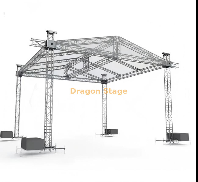Alto-falantes de alumínio que penduram o sistema de telhado de treliça 8x6x6