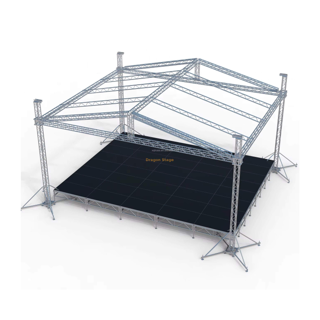 Sistema de treliça de iluminação de áudio de música de alumínio personalizada 12x10x9m