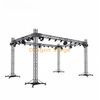 Truss de treliça de coloração prateada Trelida de iluminação de torneira quadrada treliça 9x7x8m
