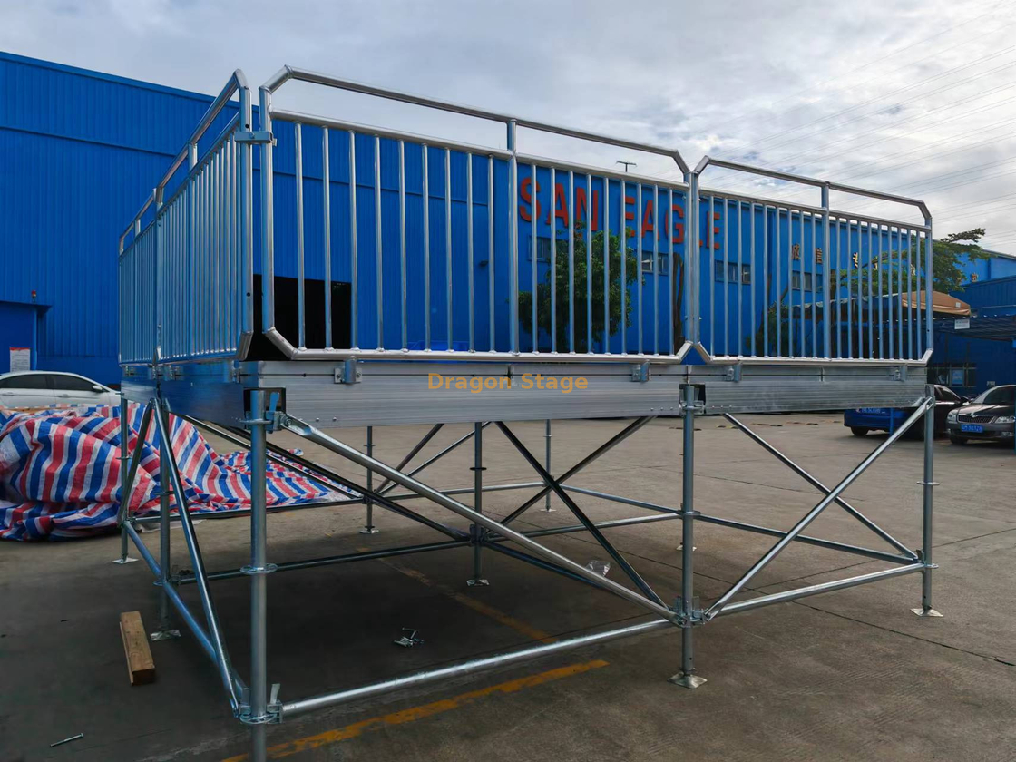 Layher Stage Guardrail para proteção de borda