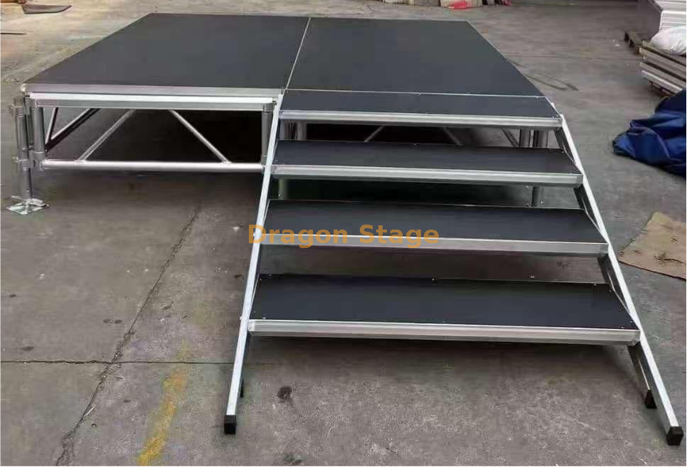 Altura modular de alumínio 0.6-1m dos sistemas 2.44x2.44m do revestimento do painel da fase mini