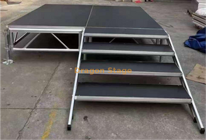 Altura modular de alumínio 0.6-1m dos sistemas 2.44x2.44m do revestimento do painel da fase mini
