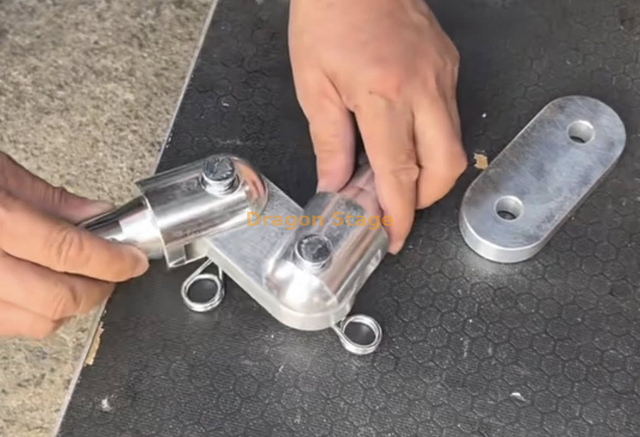 Junta giratória modular de alumínio profissional para estruturas de toldo e treliça