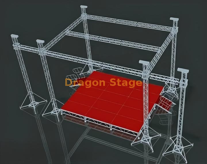 Sistema profissional de telhado de palco de áudio profissional 7x6x7m