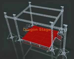Sistema profissional de telhado de palco de áudio profissional 7x6x7m