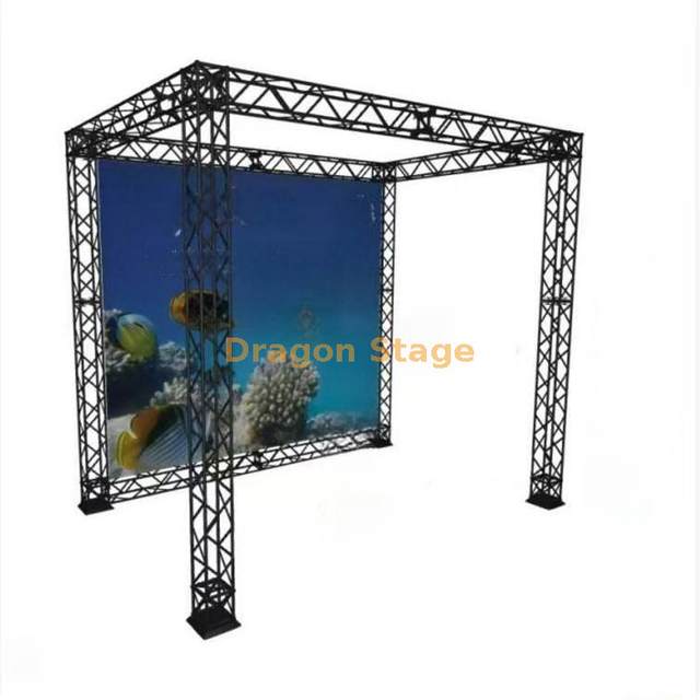 Black 3x2x3m Modular Truss Stand para exposição