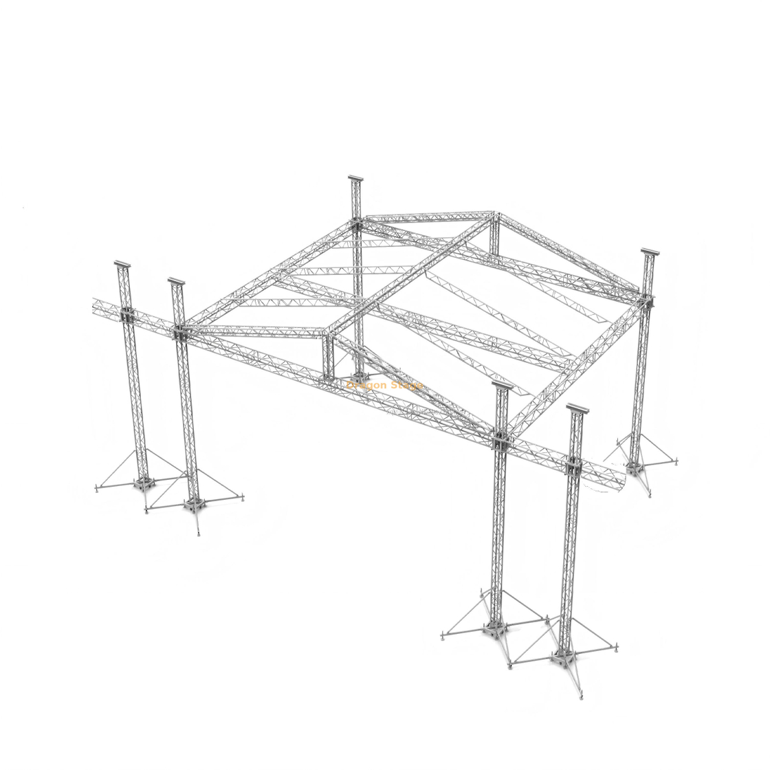 telhado exterior da fase do dossel da pirâmide de 14x12x12m