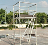 Torre de andaimes de largura dupla por atacado para teste de equipamentos para reparo de equipamentos e trabalhos de alto nível