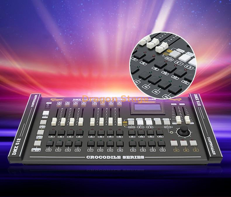 Crocodilo 2024 Console DMX512 Iluminação de estágio do controlador mostra console de escurecimento Crocodilo 2024 Console