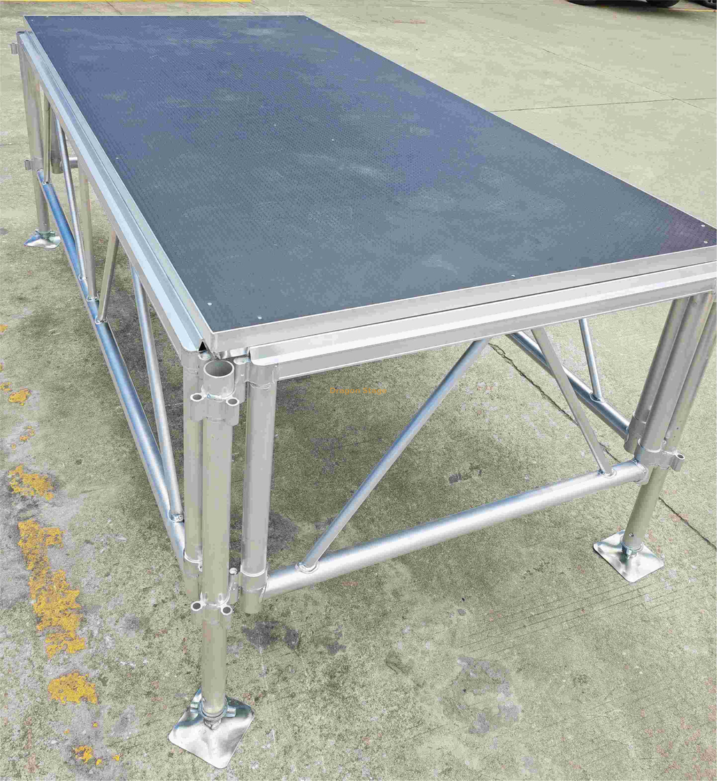 Palco móvel espanhol de alumínio para eventos externos 8x8m